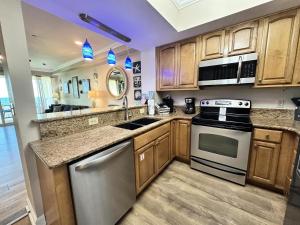 Køkken eller tekøkken på Beachview 11