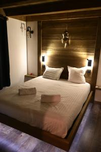 Posteľ alebo postele v izbe v ubytovaní Chalet Montana