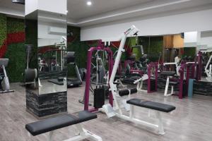 Spordikeskus ja/või sportimisvõimalused majutusasutuses Wyndham Garden Aguascalientes Hotel & Casino