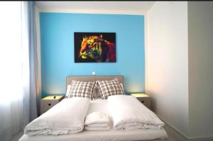 Postel nebo postele na pokoji v ubytování Hotel Astra