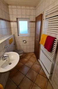 Koupelna v ubytování Haus Nummer 7