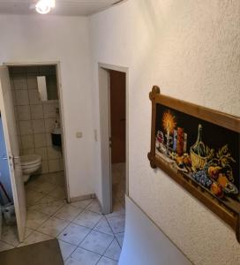 Koupelna v ubytování Haus Nummer 7