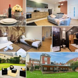 un collage di foto di una casa di La chute des feuilles - 2 Lits simples - T2 Hyper centre a Abbeville