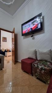 TV a/nebo společenská místnost v ubytování Maison Taha