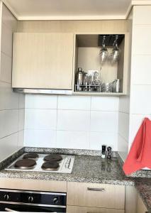 Dapur atau dapur kecil di Monkey Guest Apartment