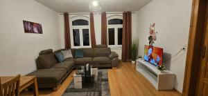 Posezení v ubytování Ferienwohnung "kontaktloser Check-in"