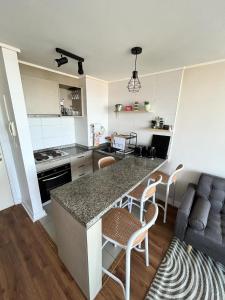 Dapur atau dapur kecil di Monkey Guest Apartment