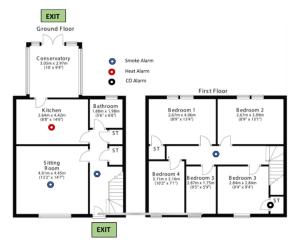 RF-Entire House-Central Scotland-Falkirk, Self-Check-in , Pet-friendly and with Parking平面图