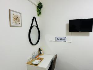 TV a/nebo společenská místnost v ubytování B&B Porta Aperta