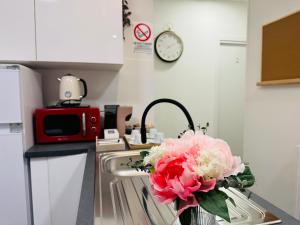 Kuchyň nebo kuchyňský kout v ubytování B&B Porta Aperta