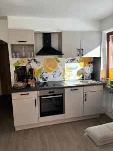 Kuchyň nebo kuchyňský kout v ubytování Appartement Wanneck + 33 fotografií