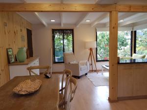 Posezení v ubytování Cabaña Zapallar interior