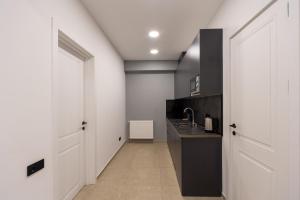 Kuchyň nebo kuchyňský kout v ubytování New Gudauri View Hotel