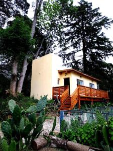 a small house in the middle of a forest at Sierra Bonita - Viví en Armonía in Sierra de los Padres