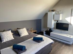 Voodi või voodid majutusasutuse Escape to Unwind toas