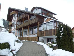 Schwarzwald-Gasthof Hirsch om vinteren