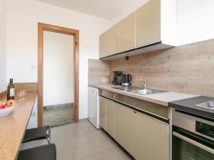 a kitchen with a sink and a counter top at Brixen Alpin Living Top Alle in Brixen im Thale