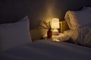 Postel nebo postele na pokoji v ubytování 河口湖 stay ZURA