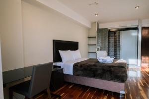 Uma área de estar em Hotel California Urubamba