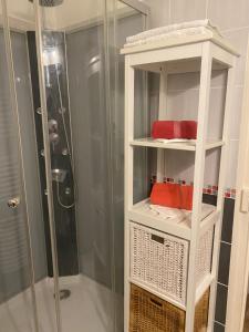 Koupelna v ubytování Tranquillité en Ville + 22 fotografií