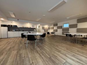 Η κουζίνα ή μικρή κουζίνα στο Gästehaus Bernau OT Schönow