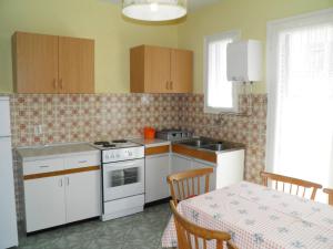 Kuchyň nebo kuchyňský kout v ubytování Apartments Klaric