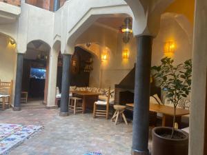 Restaurace v ubytování Riad Sabah