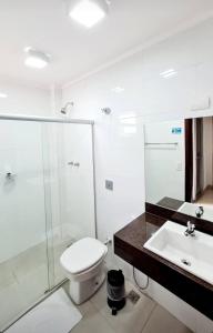 Koupelna v ubytování Hotel Mohallem