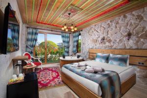 Posezení v ubytování Cappadocia Fiesta Stone House