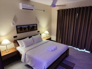 Postel nebo postele na pokoji v ubytování Villa Infinity Negombo