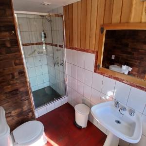 Koupelna v ubytování Hotel Mi Casa