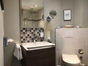 Koupelna v ubytování Boutique-Hotel Moseltor
