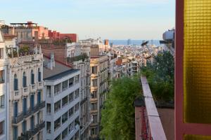 Nespecifikovaný výhled na destinaci Barcelona nebo výhled na město při pohledu z apartmánu