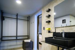 Kuchyň nebo kuchyňský kout v ubytování Hostel Joy Calle 85