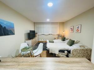 Ένα ή περισσότερα κρεβάτια σε δωμάτιο στο Apartamento El Rincón de Zuri