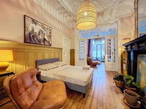 Letto o letti in una camera di Bruxelles Midi