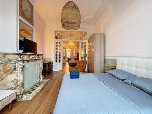 Letto o letti in una camera di Bruxelles Midi