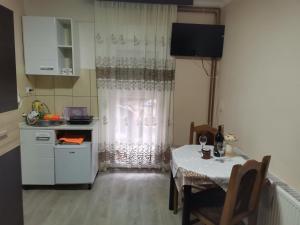 Kuchyň nebo kuchyňský kout v ubytování Apartmani cvetkovic