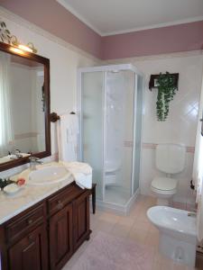 Koupelna v ubytování B&B Isonzo