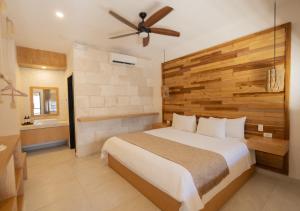 Mayan Monkey Tulum - Social Hotel客房内的一张或多张床位