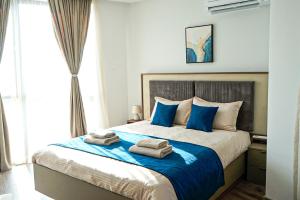 Giường trong phòng chung tại Апартамент за Гости Танчеви