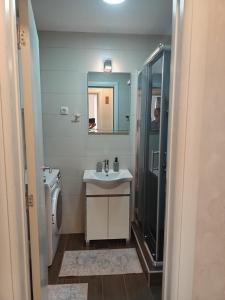 Koupelna v ubytování Gold Apartman