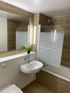 Koupelna v ubytování Kyriad ECO - Belfort Bessoncourt