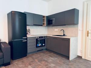 Kuchyň nebo kuchyňský kout v ubytování Pearl Bee Deluxe Suites