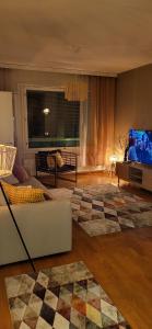 Ένα ή περισσότερα κρεβάτια σε δωμάτιο στο Great apartment in Vantaa close to the airport, with Sauna!