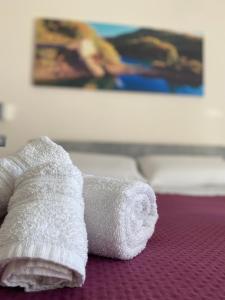 Postel nebo postele na pokoji v ubytování Colline del sole