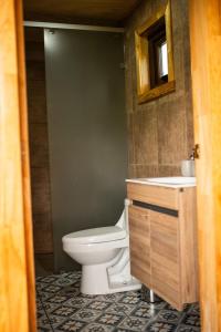 Koupelna v ubytování Casa Rayen