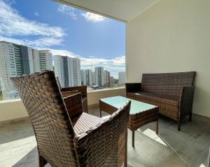 Posezení v ubytování Hermoso departamento amoblado en Concón 2D/2B/1E