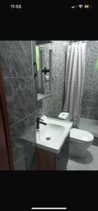 Koupelna v ubytování Mountain chalet