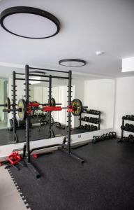 Fitness centrum a/nebo fitness zařízení v ubytování Hermoso departamento amoblado en Concón 2D/2B/1E
